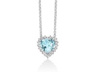 Collana Miluna Donna GEMMA DEL CIELO 925 in Argento Topazio CLD4834
